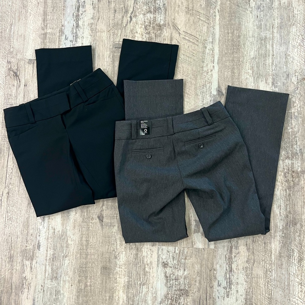 Two pair brand new with tags The Limited dress pants women’s size 0 short.